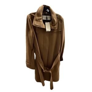 Burberry Rushworth beige tan coat 12US